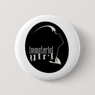 Goth-Girl-Ästhetik Material Girl Dead Ghost Girl Button