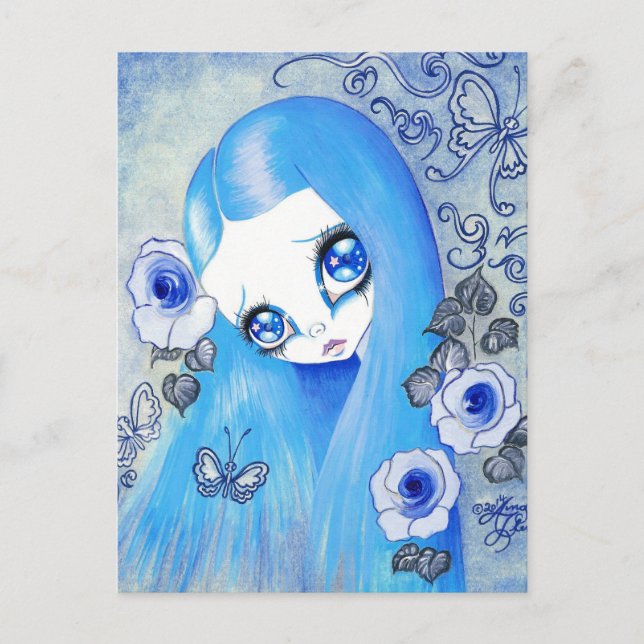Goth Girl : "Christine" Postkarte (Vorderseite)