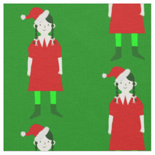 Goth-Girl Gothic-Weihnachten gruselig Stoff