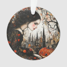 Goth Girl Ornament d'Halloween