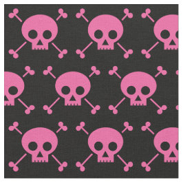 Goth Girl Pink Black Skulls Muster Cool Stoff