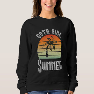 Goth Girl Summer Ästhetik Dark Grunge Gothic Palm Sweatshirt