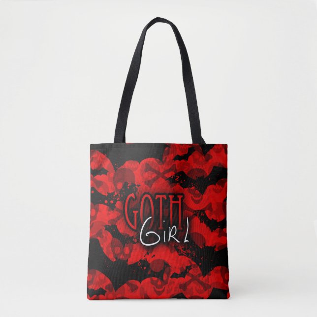 Goth Girl Tote Bag Tasche (Vorderseite)
