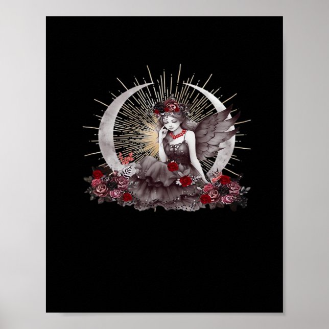 Goth Girl Whimsigoth Classic Poster (Vorne)