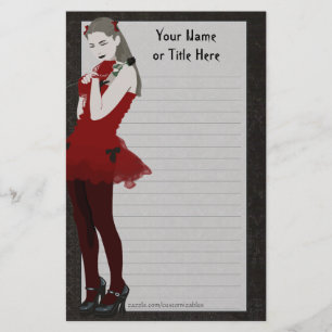 Goth Girly Stationery Briefpapier