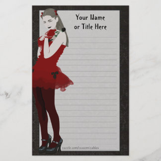 Goth Girly Stationery Briefpapier