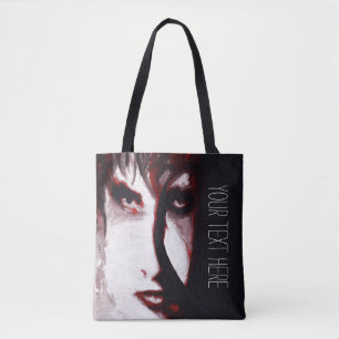 Goth God Post Punk Gothic Music Man Portrait Art Tasche