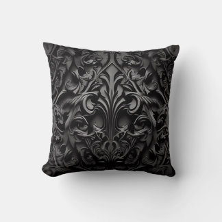 Goth Gothic Design Black & White Kissen