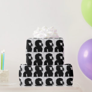 Goth Göttin Frau Porträt Ikonische Modekunst Geschenkpapier