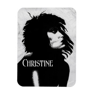 Goth Göttin Frau Porträt Ikonische Modekunst Magnet