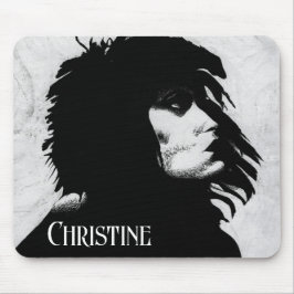 Goth Göttin Frau Porträt Ikonische Modekunst Mousepad