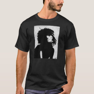 Goth Göttin Frau Porträt Ikonische Modekunst T-Shirt