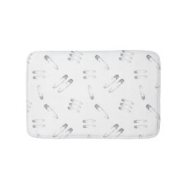 Goth Grunge Safety Buttone Punk Gemustert Badematte