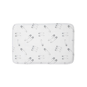 Goth Grunge Safety Buttone Punk Gemustert Badematte