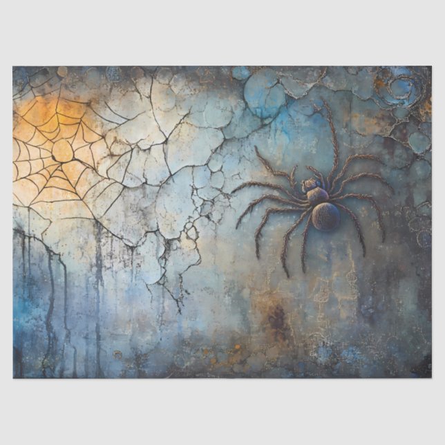 Goth Halloween Spider - 10lb, 17"x23" Seidenpapier (Vorderseite)