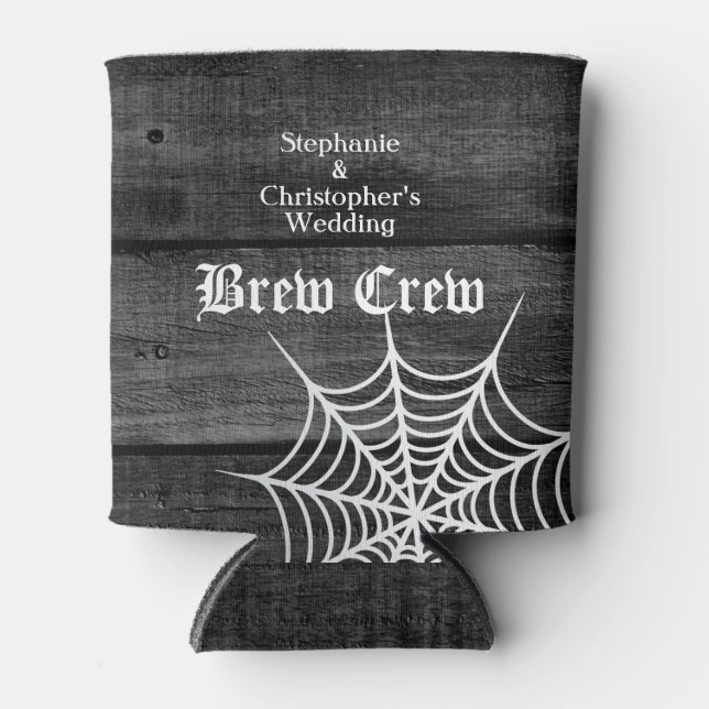 Goth Halloween Wedding Brew Crew Dosenkühler (Vorderseite)