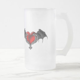Goth Heart avec Bat Wings Mug