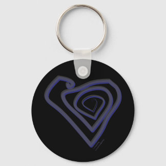 Goth Heart Keychain. Schlüsselanhänger