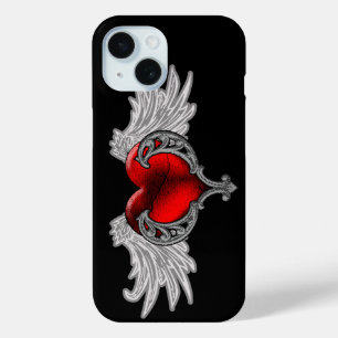 Goth Heart mit Engel-Flügeln iPhone 7 Hülle