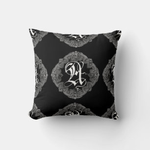 Goth Initial Un Oreiller À Jets Élégant