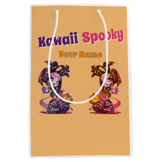 Goth Kawaii Spooky Anime Twin Girl Halloween Mittlere Geschenktüte
