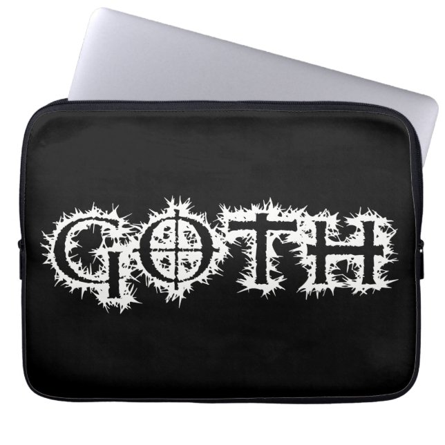 Goth Laptopschutzhülle (Vorderseite)
