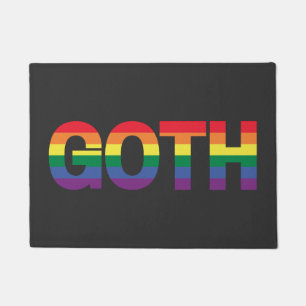 Goth LGBTQ+ Regenbogen Fußmatte