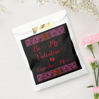 Goth Lila Ornament mit Herz Personalisiert Geschenktütchen