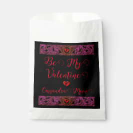 Goth Lila Ornament mit Herz Personalisiert Geschenktütchen