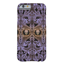 Goth Lila Ornament mit Skull Case-Mate iPhone Hülle