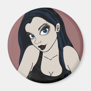 Goth Mädchen Magnet