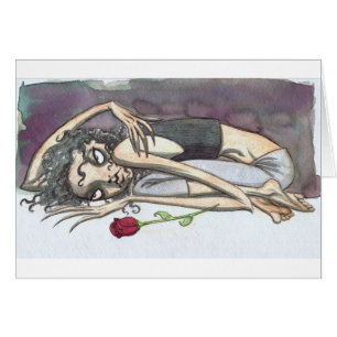 Goth Mädchen mit Rose