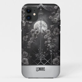 Goth Moonlight und Blume Verziert Gate Case-Mate iPhone Hülle