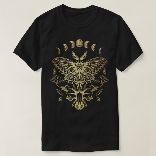 Goth Moth et lune Moth Pullover (Design devant)