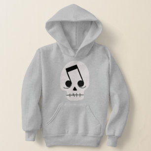 goth Musiknote Augenschädel Hoodie