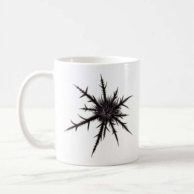 Goth Nature Lover Dry Thistle Kaffeetasse (Links)