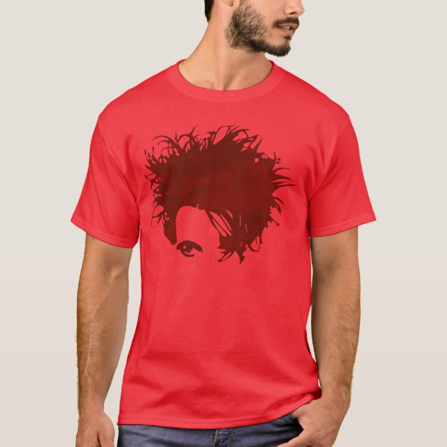 Goth New Wave 80er Punk Emo Robert Retro T-Shirt (Vorderseite)
