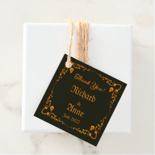 Goth- oder Halloween-Hochzeit Geschenkanhänger