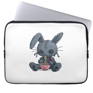 Goth Pastel Creepy Kawaii Rabbit Bunny Voodoo Doll Laptopschutzhülle