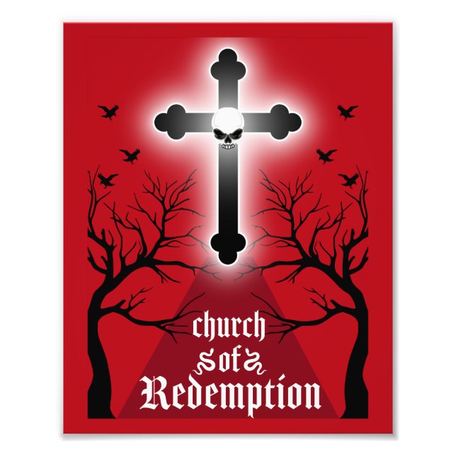 Goth Post Punk Fashion Fotodruck (Vorne)