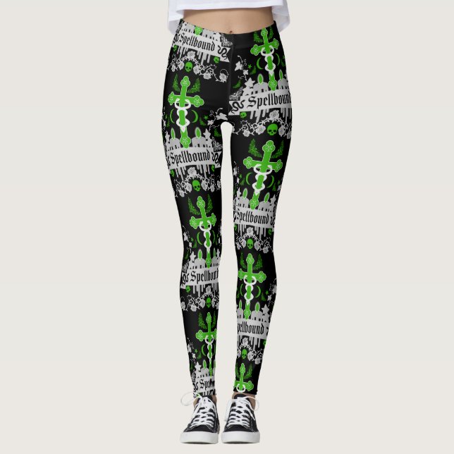 Goth Post Punk Fashion Leggings (Vorderseite)