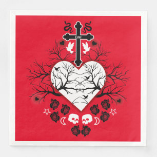 Goth Post Punk Fashion Serviette