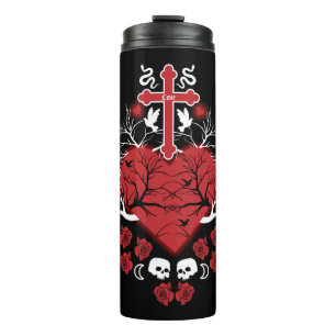 Goth Post Punk Fashion Thermosbecher