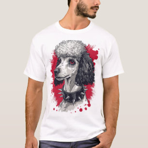 Goth Pudel � Dunkle Ästhetik Hund T-Shirt