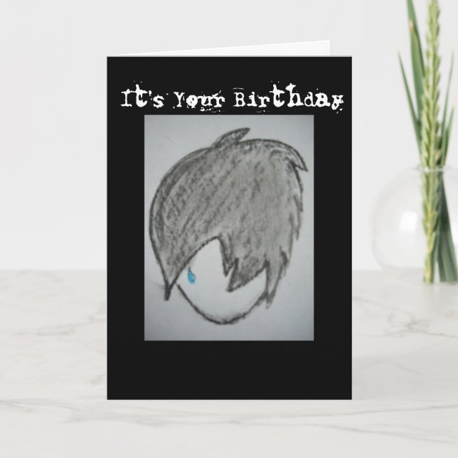 Goth Punk Birthday Card Karte (Vorderseite)