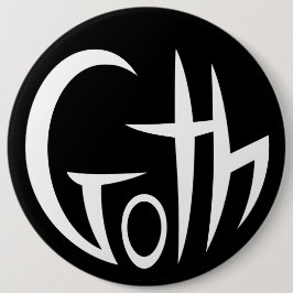 Goth (Punktierte Buchstaben) Button