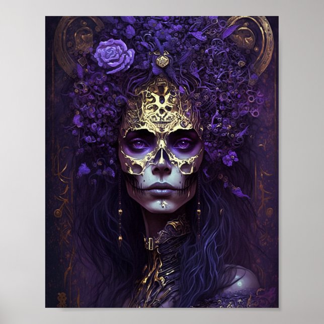 Goth Queen Fantasy Art Poster (Vorne)