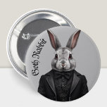 Goth Rabbit Gothic grunge Witchy Button<br><div class="desc">Dieses Kaninchen ist kein gewöhnlicher Hase,  das ist ein Gothasen. Es kleidet sich in gotischer Kleidung und hat eine Vorliebe für Schwarz. Es wird aber Freunde mit weißen Kaninchen sein.</div>