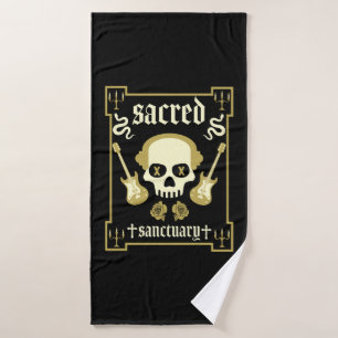 Goth Rock Fashion Badehandtuch