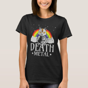 Goth Rock Satan Katze Für Konzerte Festivals Death T-Shirt